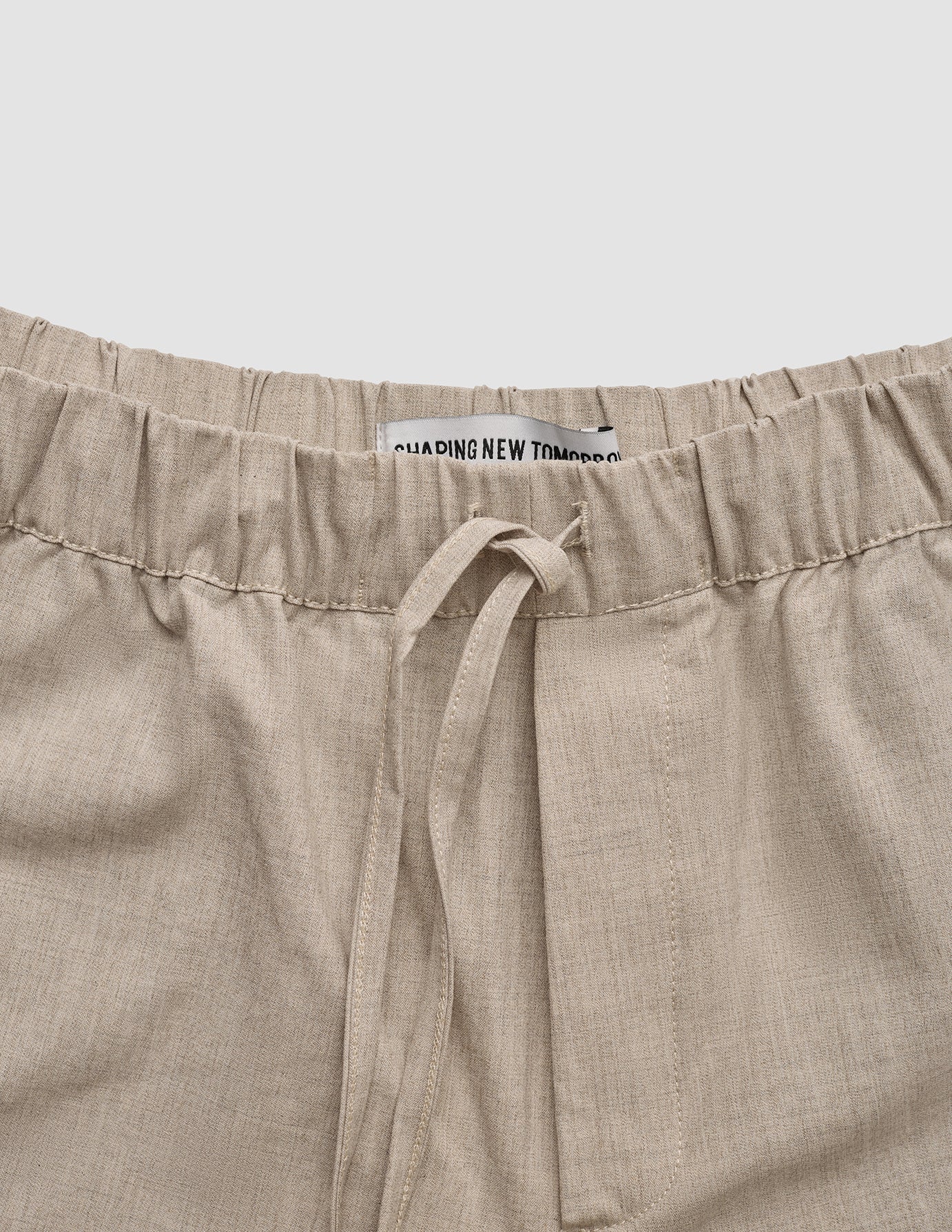 Tech Linen Elastic Shorts Sandshell